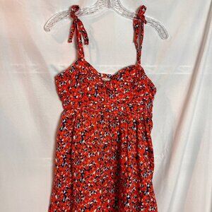 Women's Red Floral Jack Wills Camisole Size EU 10